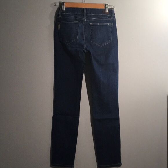 Paige Kylie jeans women's size 0 size 25 blue demin crop cropped distressed - Picture 2 of 16